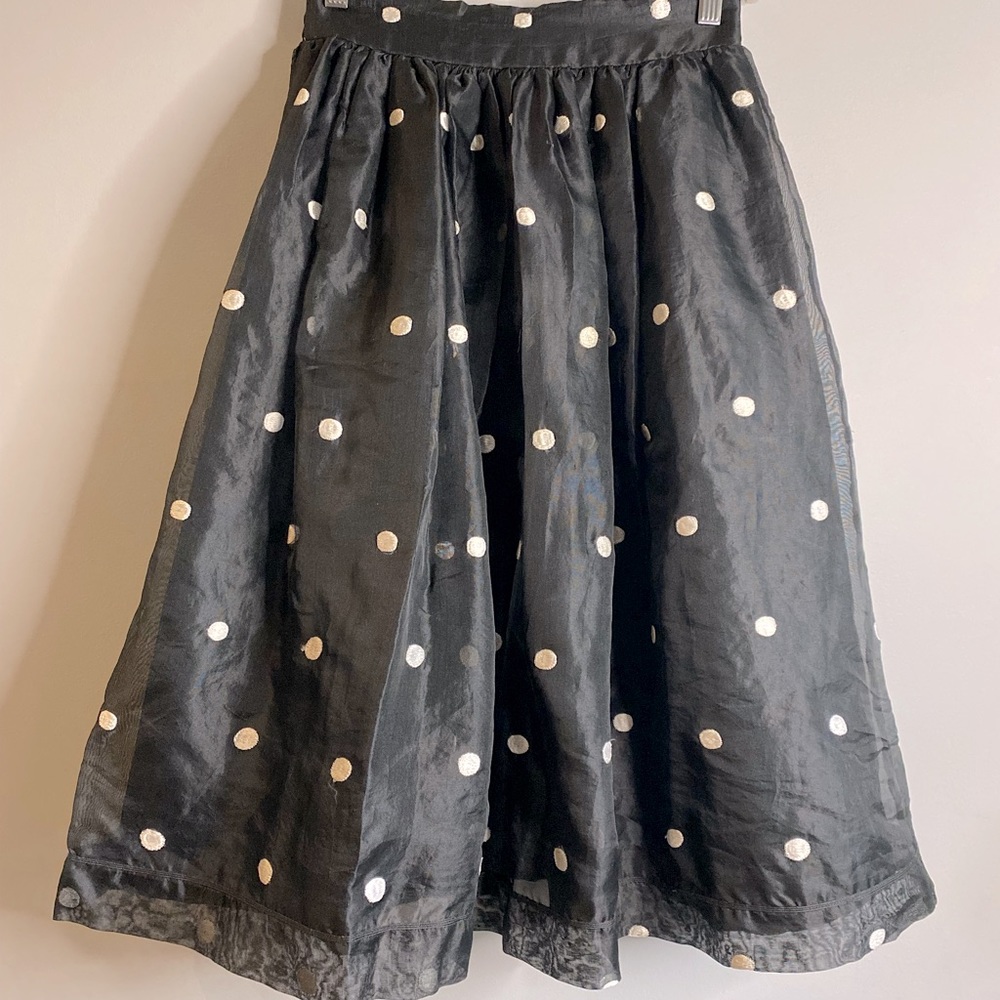 Vintage Francoise Bouthillier Haute Boutique Big Kids Polka’d crepe skirts 14